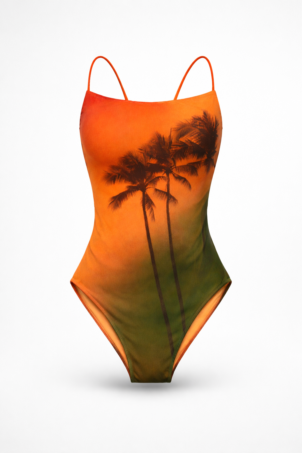 Sunset Palm Sculpt One-Piece Swimsuit, view 4 of 5