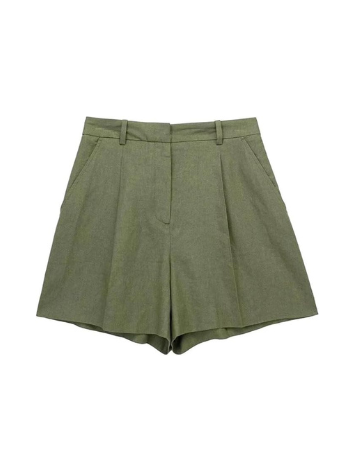 Short Taille Haute en Lin