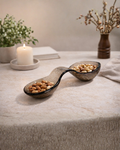COUPELLE APÉRITIVE DOUBLE EN VERRE FUMÉ – DESIGN CHIC