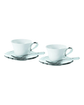 ENSEMBLE DE 2 TASSES À ESPRESSO AVEC SOUCOUPES ET CUILLÈRES | GUZZINI