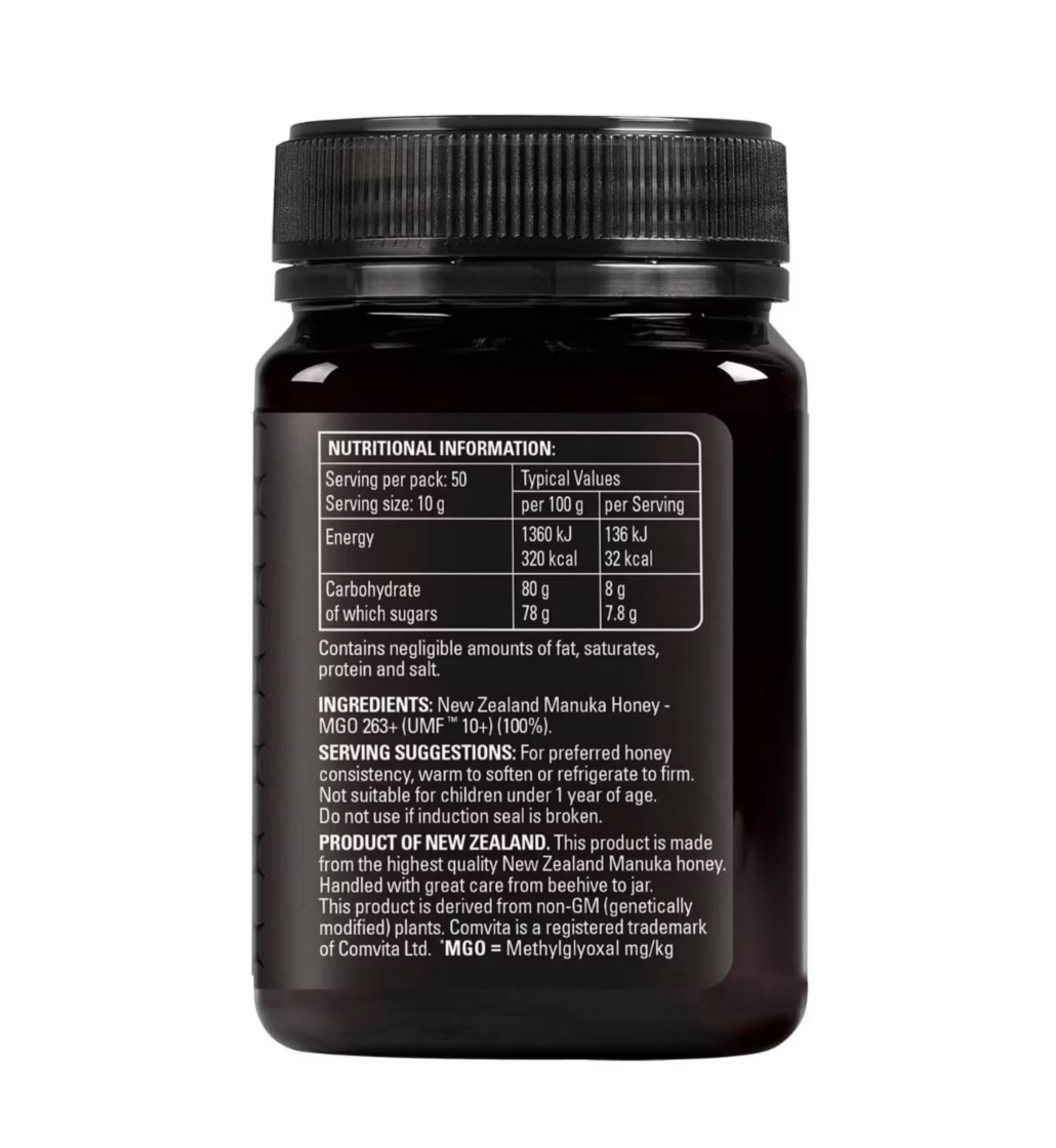 COMVITA MGO 263+ (UMF 10+) MANUKA HONEY 250G