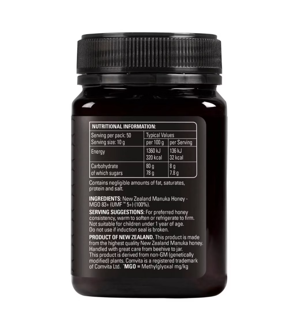 COMVITA MGO 83+ (UMF 5+) MANUKA HONEY 250G