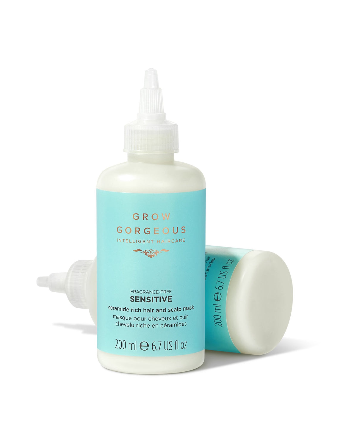 Masque Grow Gorgeous Sensitive 200 ml – présentation du flacon