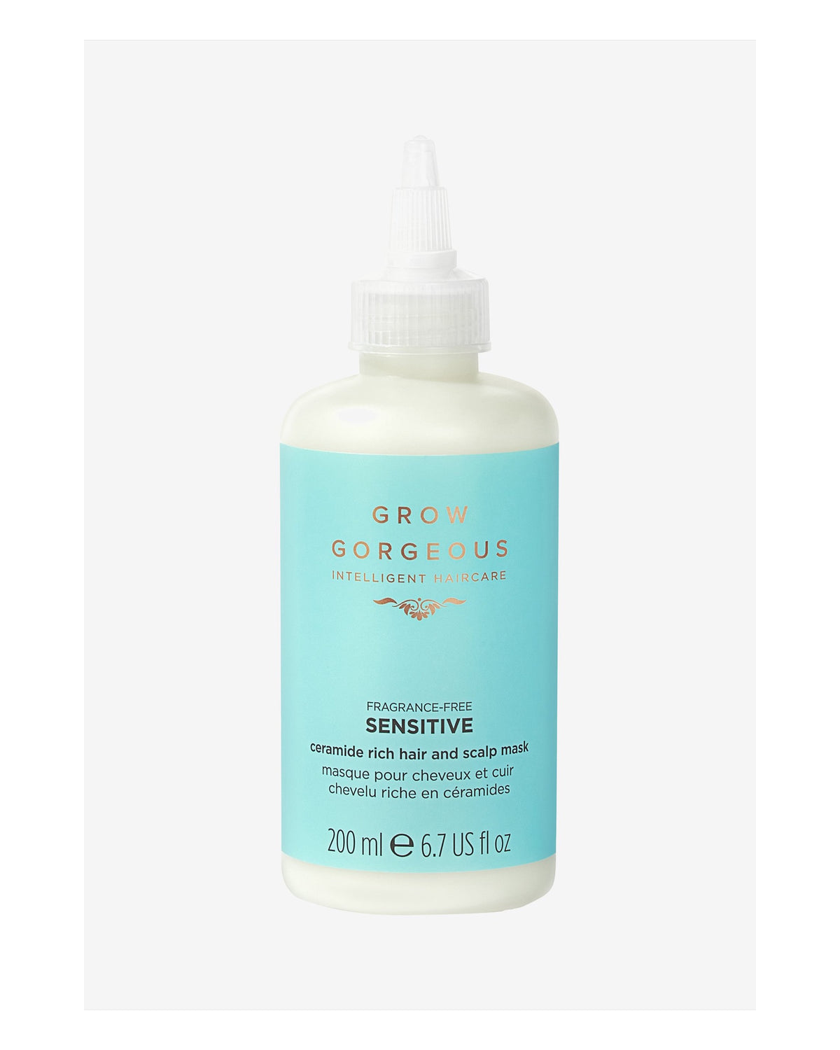 Grow Gorgeous Sensitive masque cheveux et cuir chevelu aux céramides 200 ml