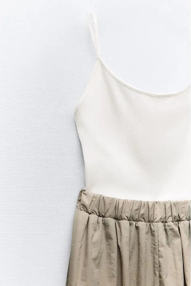 [X4] FULL LENGTH COMBINATION LONG JUMPSUIT
