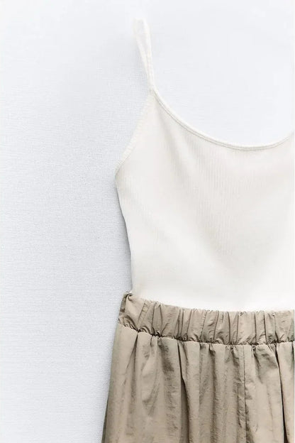 FULL LENGTH COMBINATION LONG JUMPSUIT