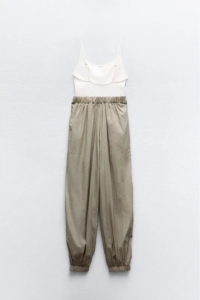 [X4] FULL LENGTH COMBINATION LONG JUMPSUIT