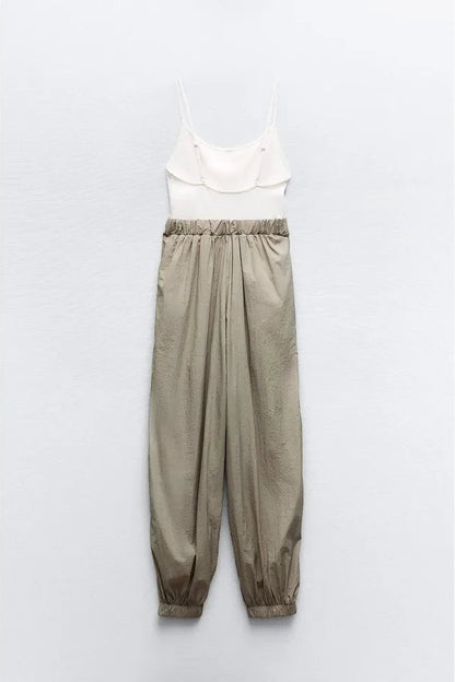 FULL LENGTH COMBINATION LONG JUMPSUIT