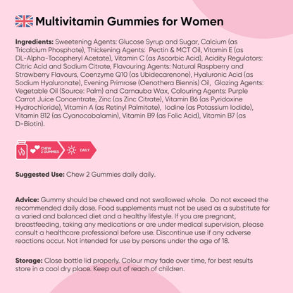 Multivitamin Gummies for Women | 90 Gummies