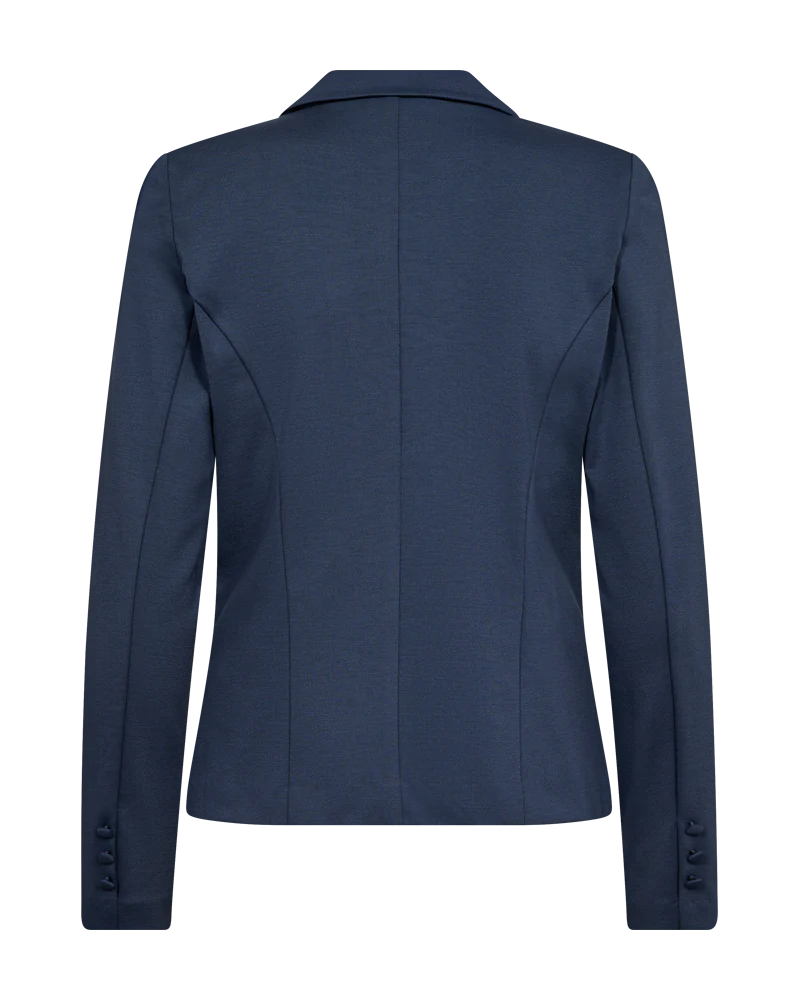 FORM-FITTING BLAZER - INDIGO