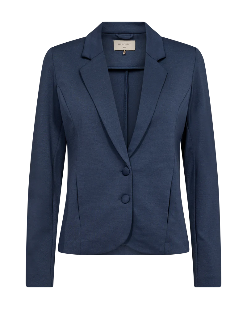 FORM-FITTING BLAZER - INDIGO