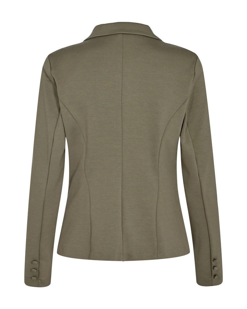 FORM-FITTING BLAZER - OLIVE