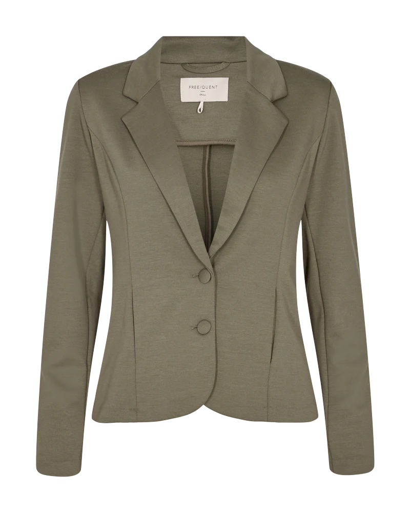 FORM-FITTING BLAZER - OLIVE