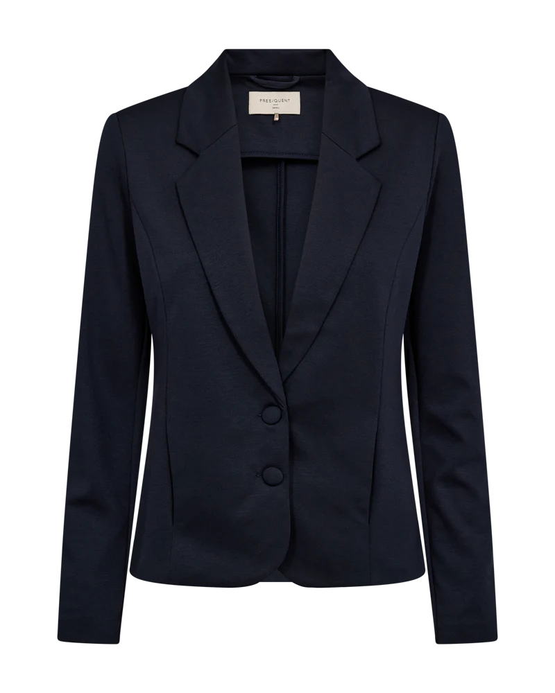 FORM-FITTING BLAZER - BLUE