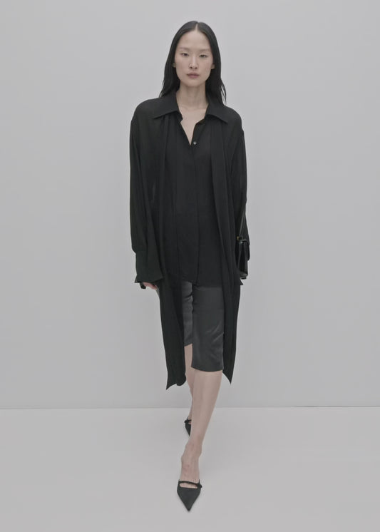 Chemise en Dentelle Semi-Transparente