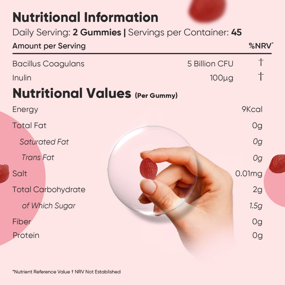 PROBIOTIC GUMMIES | 5 BILLION CFU 90 GUMMIES