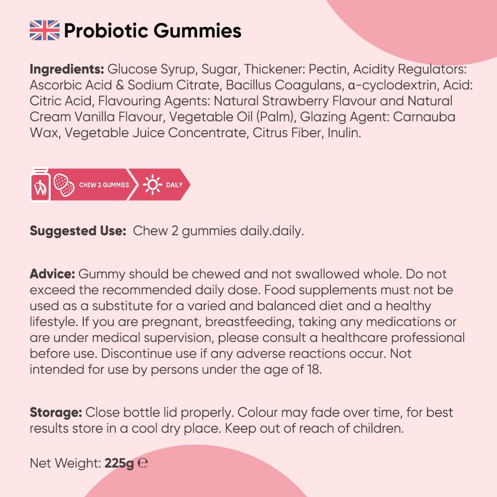 PROBIOTIC GUMMIES | 5 BILLION CFU 90 GUMMIES