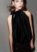 Velvet Balloon Top with Ribbon