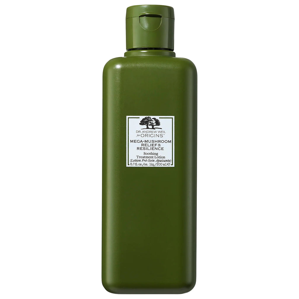 ORIGINS MEGA-MUSHROOM SOOTHING TREATMENT LOTION – LOTION APAISANTE PEAUX SENSIBLES – REISHI MUSHROOM – 200 ML