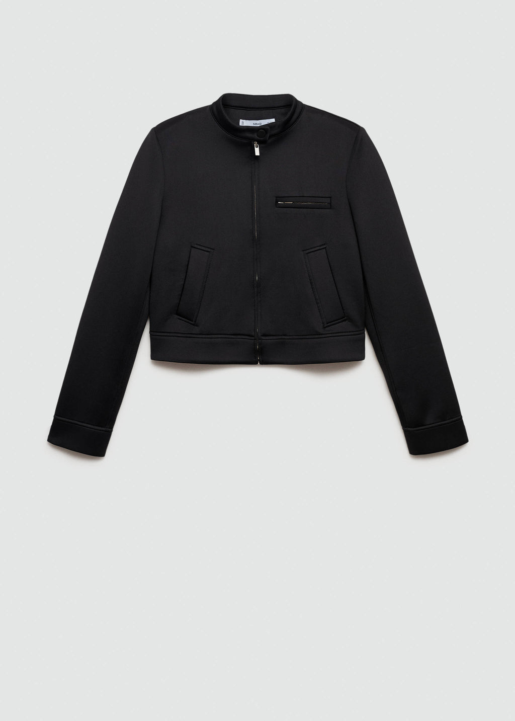 Veste courte Mango noire à poches
