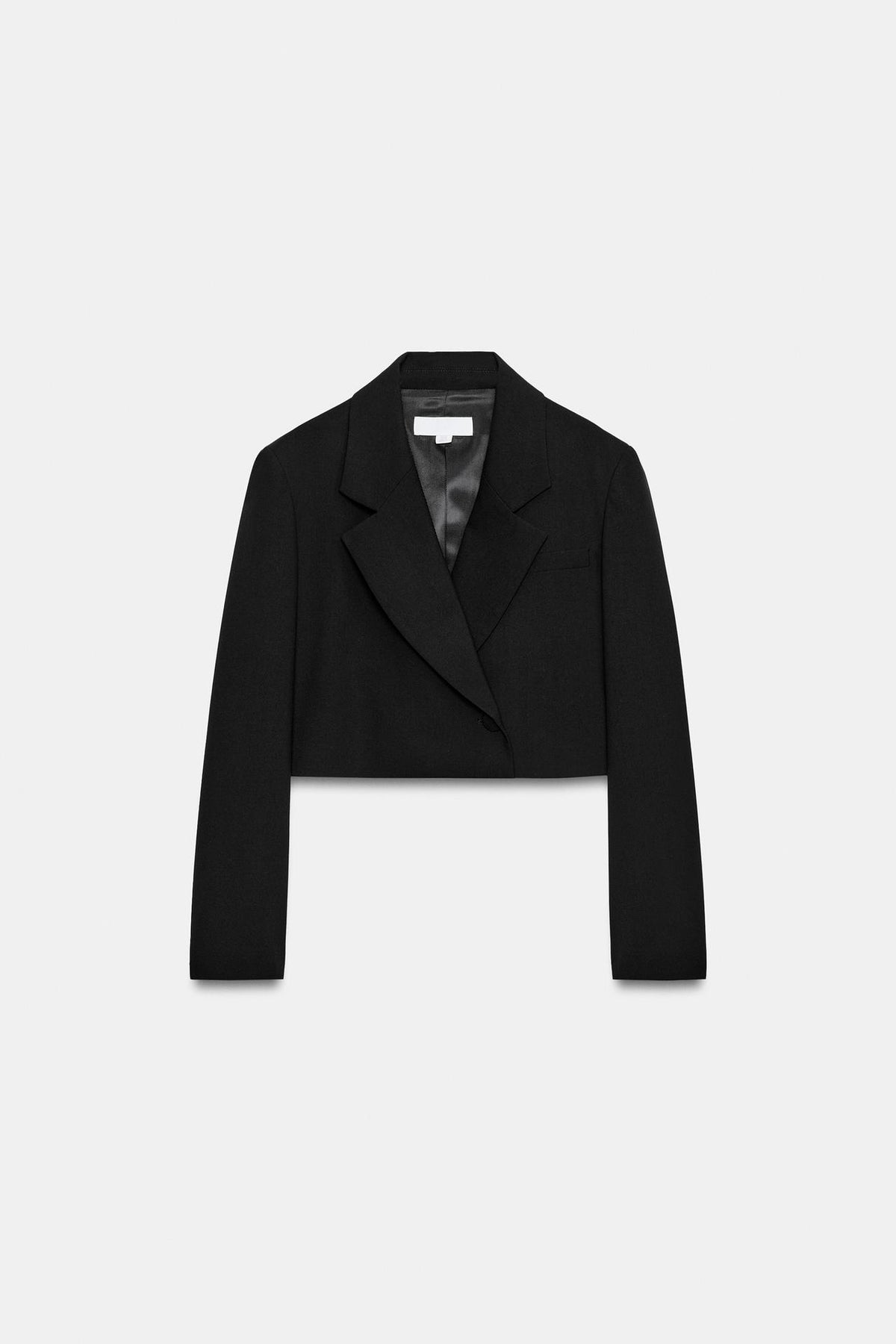 Veste courte Zara noire à épaulettes