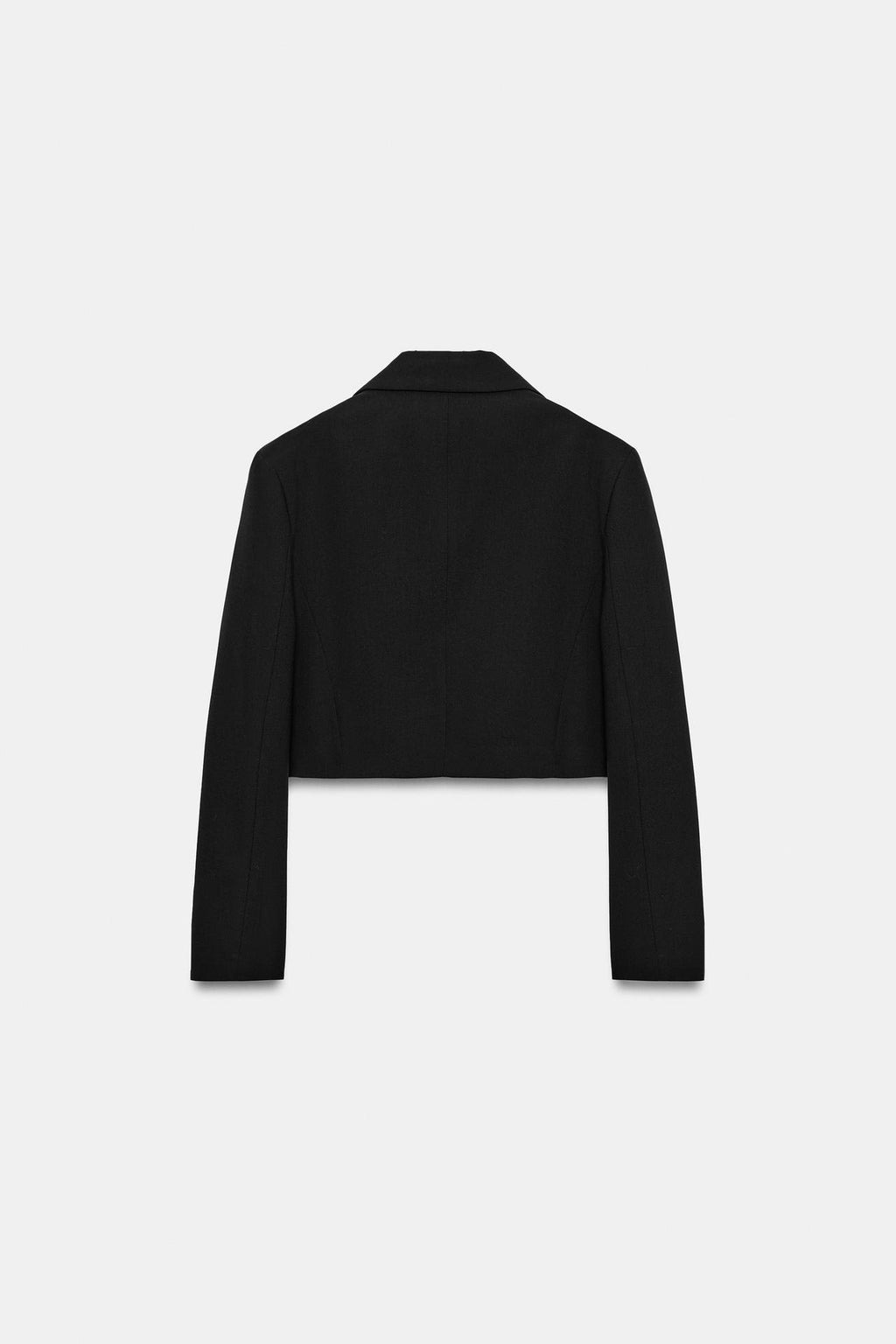 Veste courte Zara noire à épaulettes — vue supplémentaire