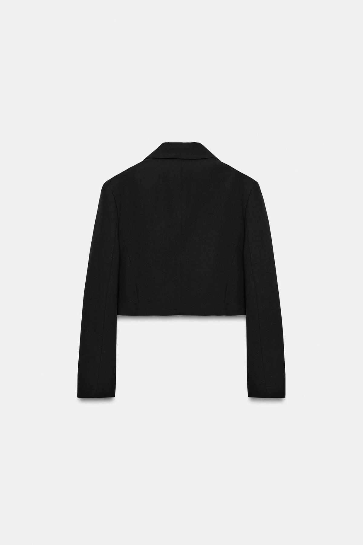 Veste courte Zara noire à épaulettes — vue supplémentaire