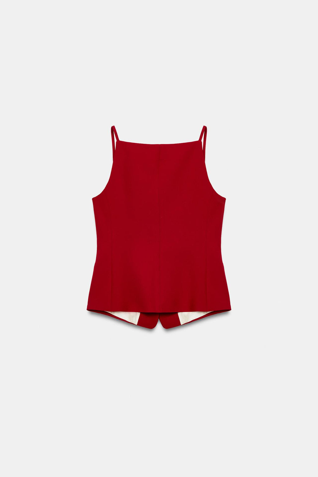Gilet rouge — vue de dos