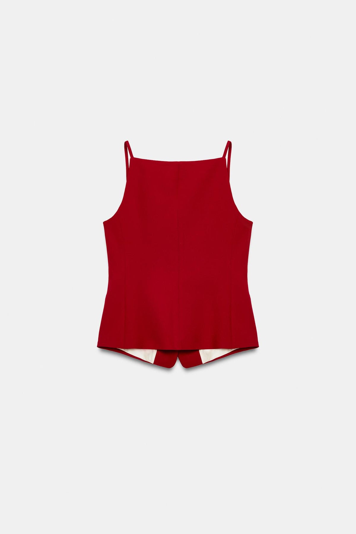 Gilet rouge — vue de dos