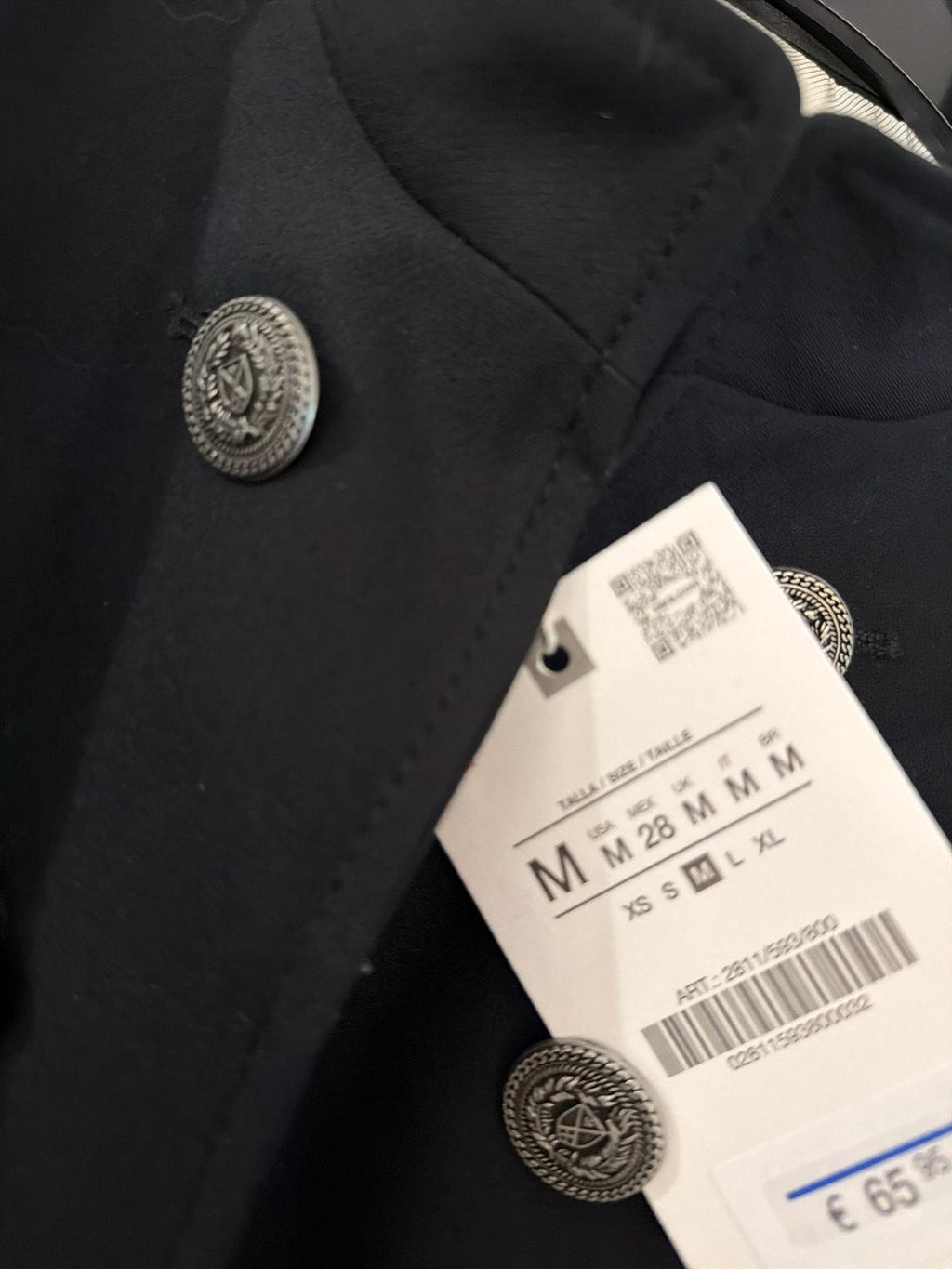 Veste Zara noire cintrée — photo 3