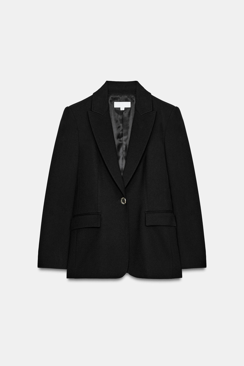 Blazer Zara noir cintré — vue de face