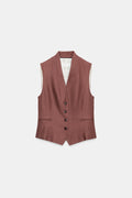 Gilet Zara rose marsala — vue supplémentaire, vendu seul