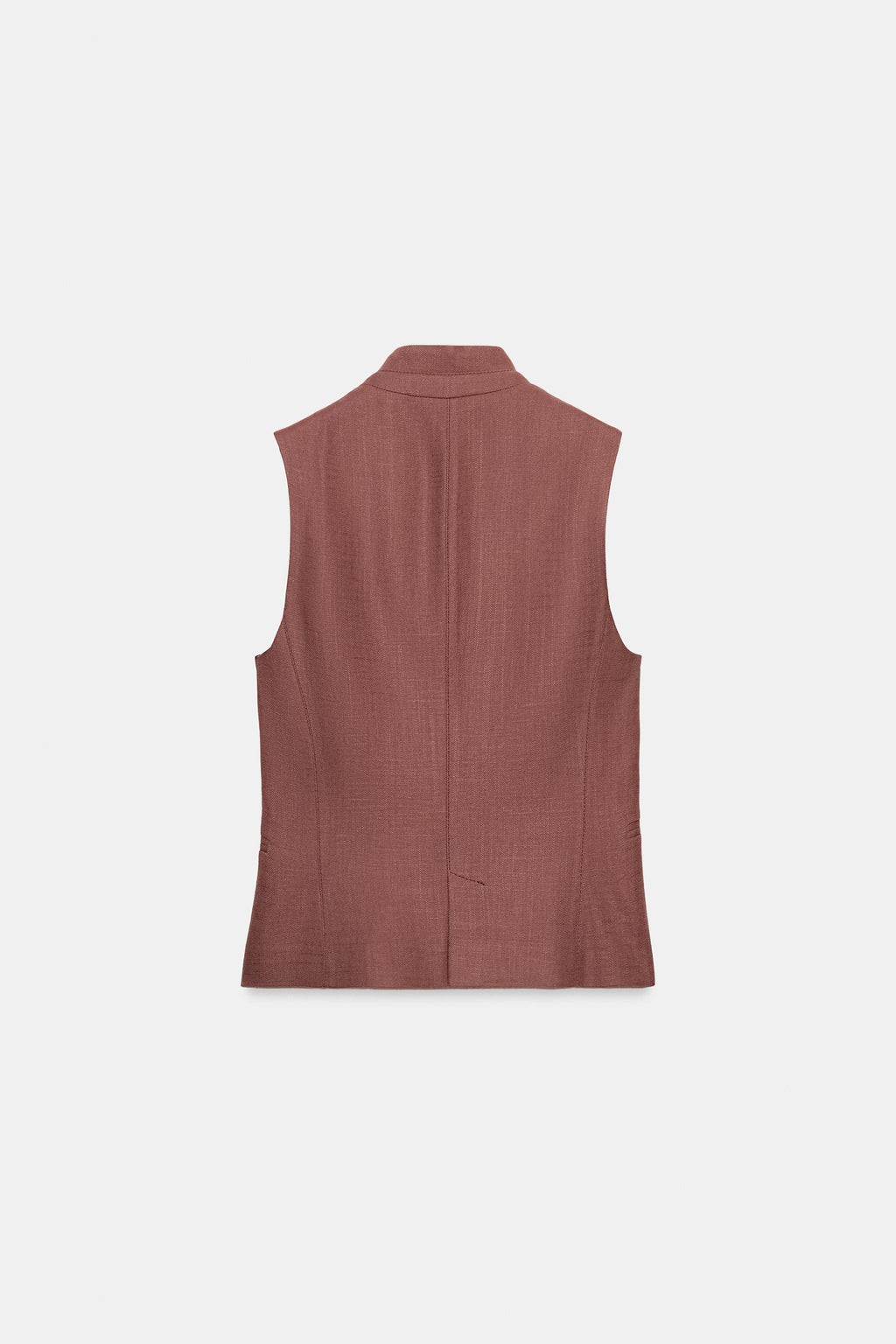 Gilet Zara rose marsala — vue supplémentaire, vendu seul