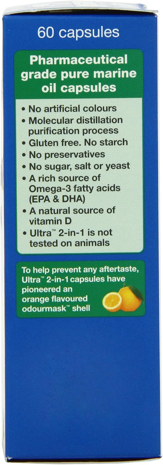 Vitabiotics Ultra Cod Liver Oil Plus Oméga-3 60 capsules – vue 2