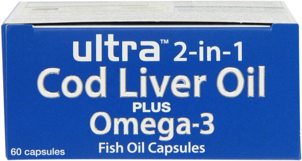 Vitabiotics Ultra Cod Liver Oil Plus Oméga-3 60 capsules – vue 4