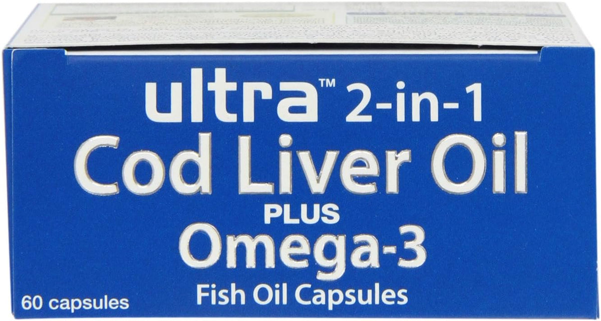 Vitabiotics Ultra Cod Liver Oil Plus Oméga-3 60 capsules – vue 4