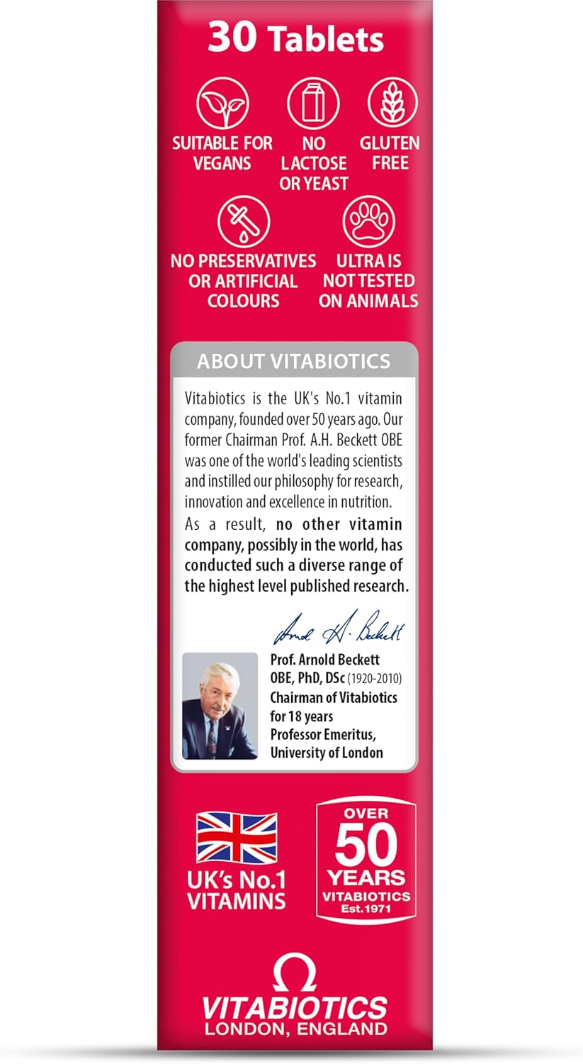 Vitabiotics Ultra Iron 30 comprimés – vue 6