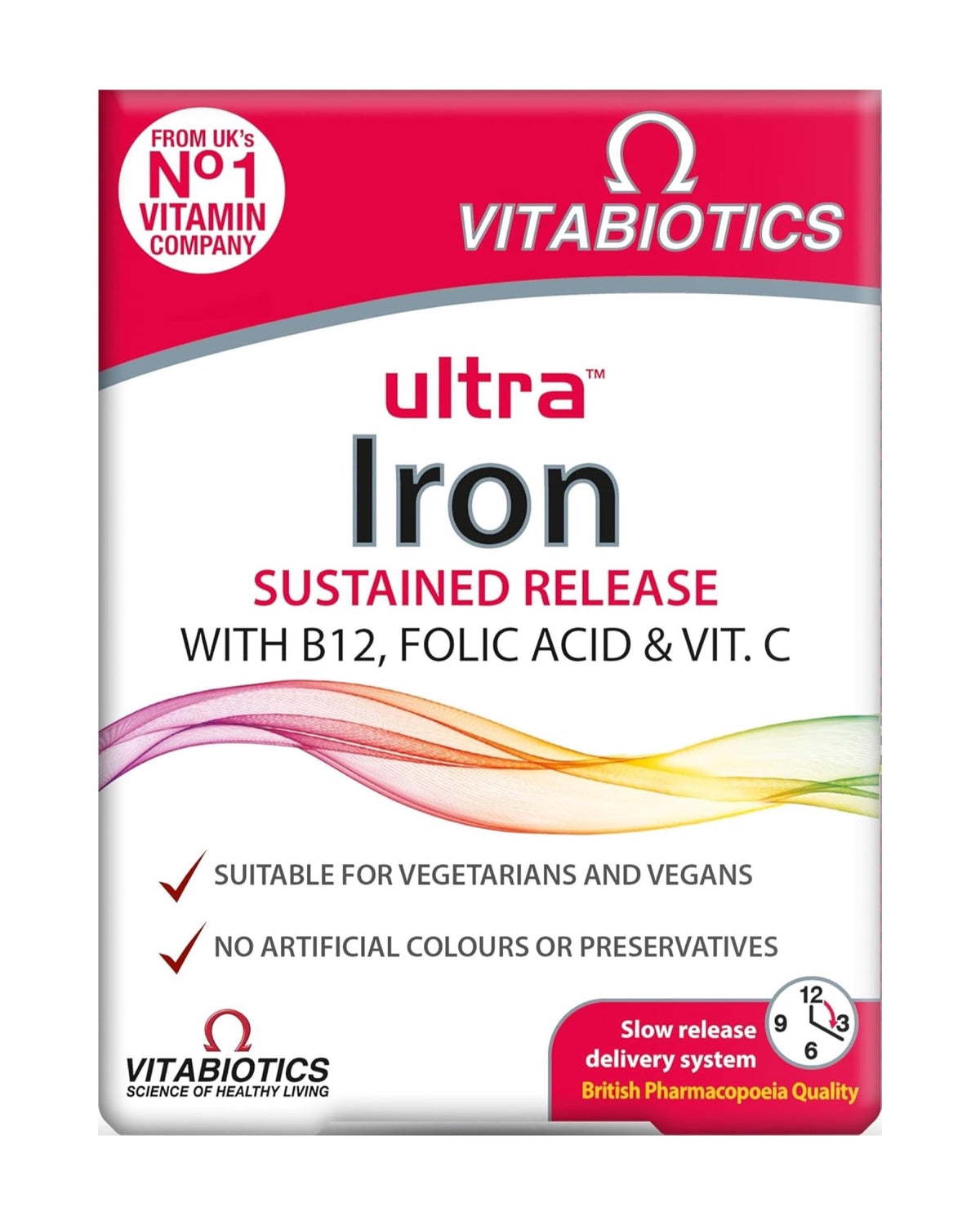 Vitabiotics Ultra Iron 30 comprimés