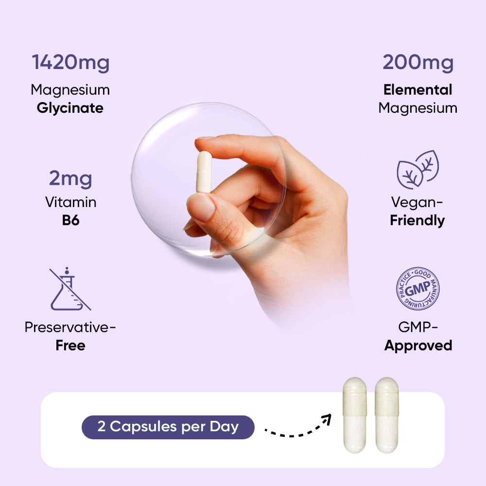 Magnesium Glycinate (Bisglycinate) Capsules