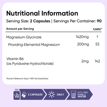 Magnesium Glycinate (Bisglycinate) Capsules