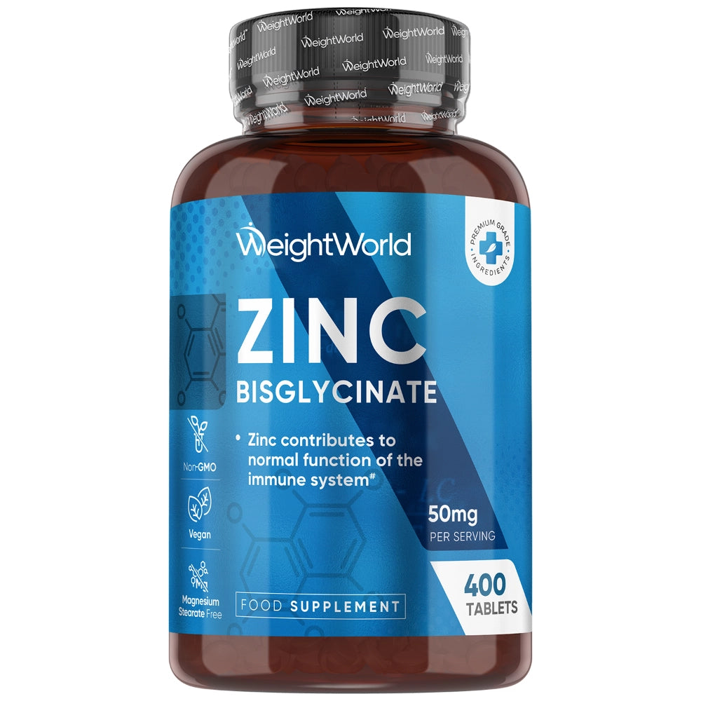 Zinc Bisglycinate Tablets | 50mg 400 Tablets