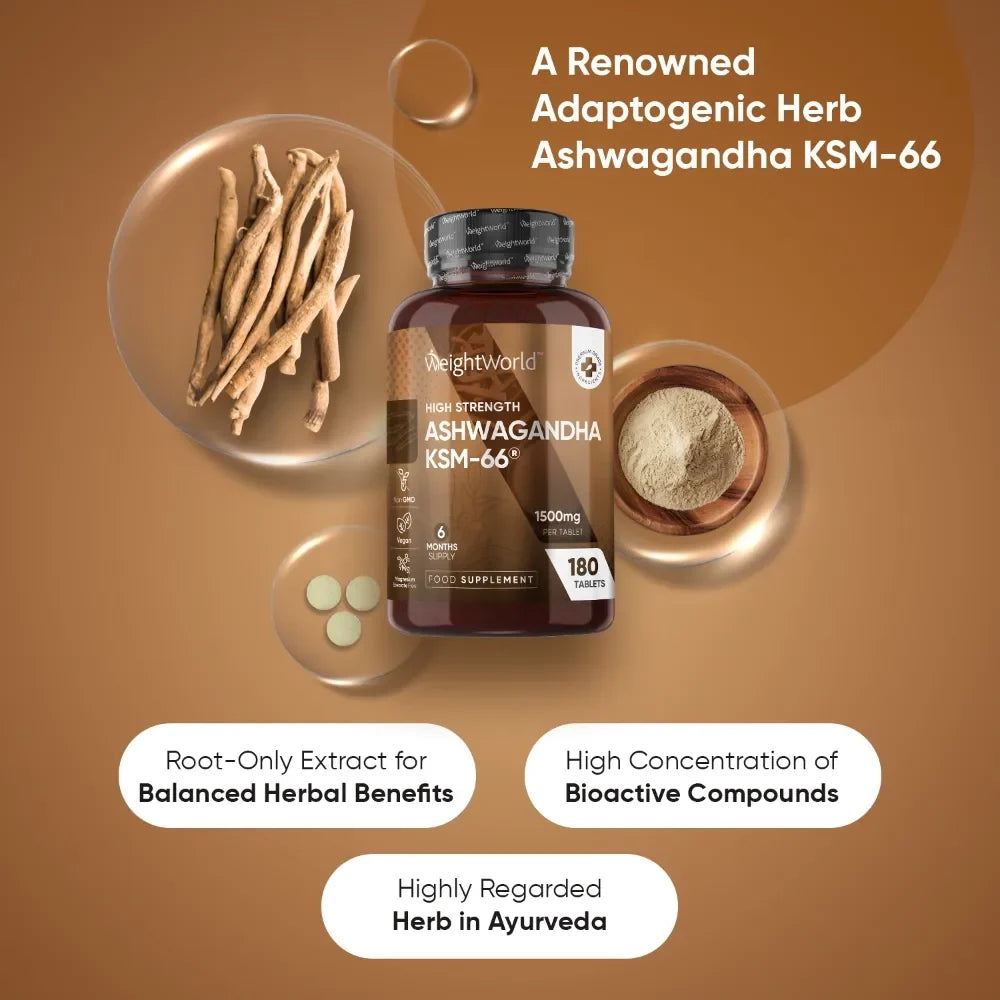 Ashwagandha KSM-66 1500 mg WeightWorld