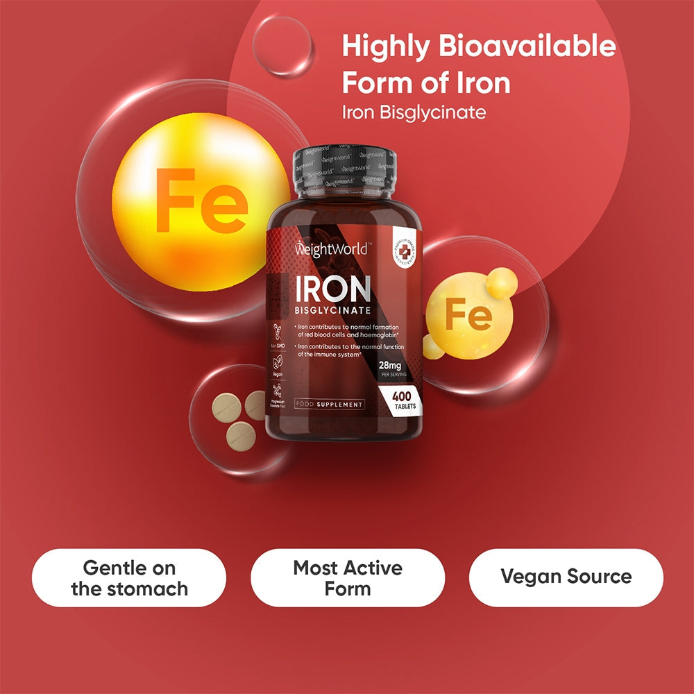 IRON BISGLYCINATE TABLETS | 28MG 400 TABLETS