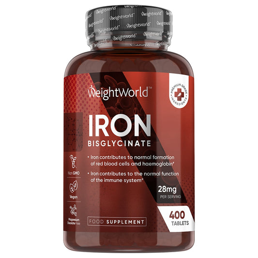 Iron Bisglycinate Tablets | 28mg 400 Tablets