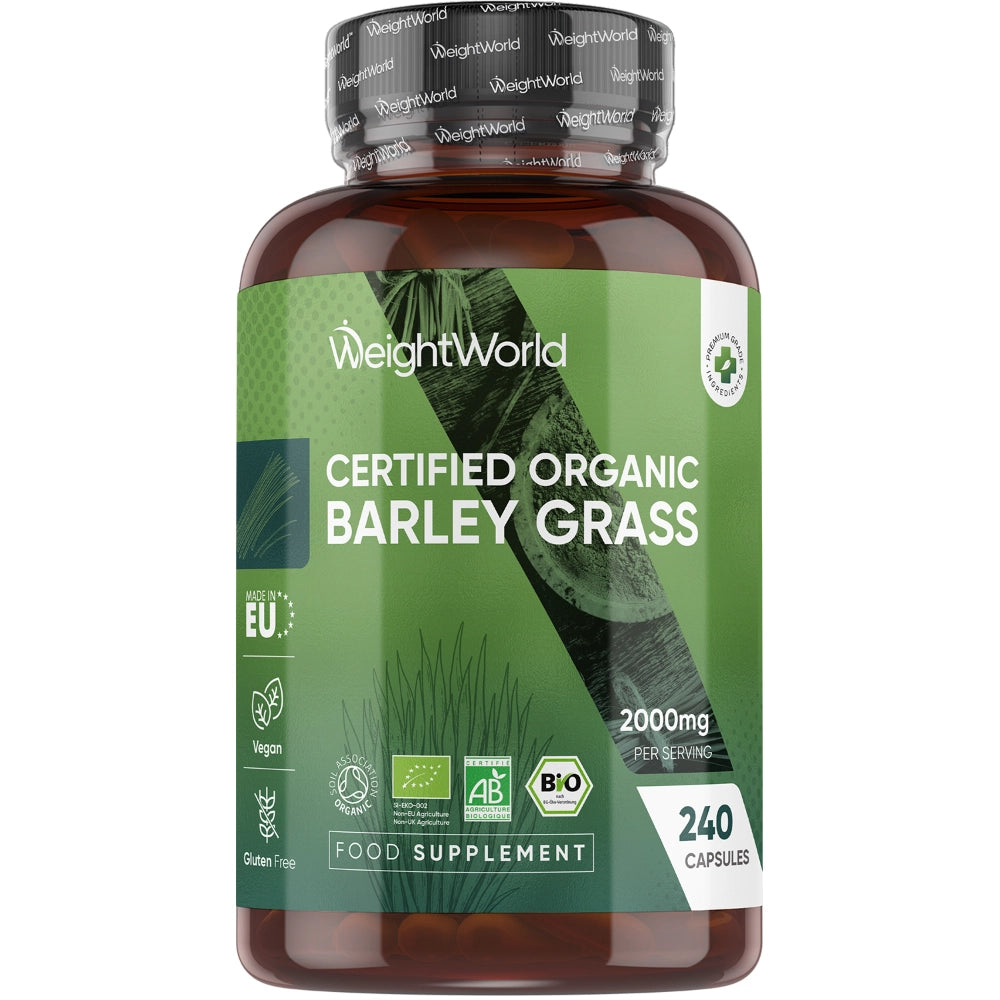 ORGANIC BARLEY GRASS CAPSULES | 2000MG 240 CAPSULES