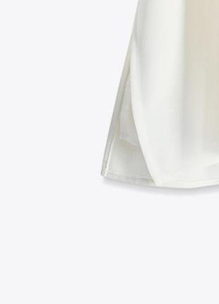 Zara combined top fabric detail